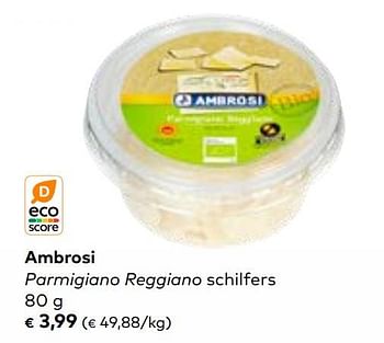 Promoties Ambrosi parmigiano reggiano schilfers - Ambrosi - Geldig van 19/07/2023 tot 15/08/2023 bij Bioplanet