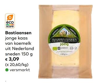 Promoties Bastiaansen jonge kaas van koemelk - Bastiaansen - Geldig van 19/07/2023 tot 15/08/2023 bij Bioplanet