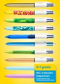 Bic 4 kleuren balpennen 2+1 gratis-BIC