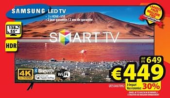Promoties Samsung led tv ue55au7092 - Samsung - Geldig van 26/07/2023 tot 02/08/2023 bij ElectroStock