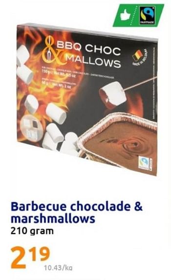 Promoties Barbecue chocolade + marshmallows - Huismerk - Action - Geldig van 19/07/2023 tot 25/07/2023 bij Action