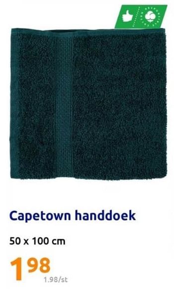 Promoties Capetown handdoek - Huismerk - Action - Geldig van 19/07/2023 tot 25/07/2023 bij Action