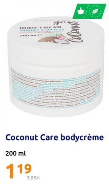 Promoties Coconut care bodycrème - Coconut Care - Geldig van 19/07/2023 tot 25/07/2023 bij Action