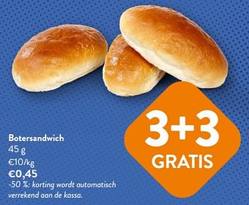 Promoties Botersandwich - Huismerk - Okay Buurtwinkels - Geldig van 26/07/2023 tot 08/08/2023 bij OKay