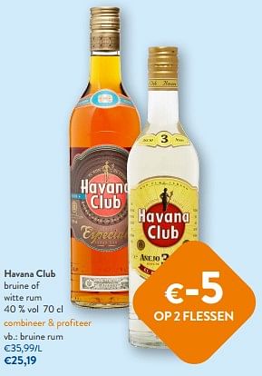 Promoties Havana club bruine rum - Havana club - Geldig van 26/07/2023 tot 08/08/2023 bij OKay