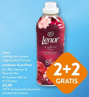 Promoties Lenor bliss jasmijn + rose de mai - Lenor - Geldig van 26/07/2023 tot 08/08/2023 bij OKay