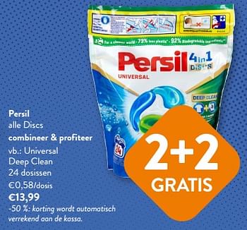Promoties Persil discs universal deep clean - Persil - Geldig van 26/07/2023 tot 08/08/2023 bij OKay