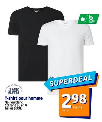 Promotions T-shirt pour homme - Jack Parker - Valide de 19/07/2023 à 25/07/2023 chez Action