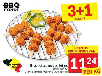 Promoties Brochettes met balletjes - Huismerk - Intermarche - Geldig van 25/07/2023 tot 30/07/2023 bij Intermarche