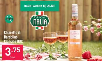 Promoties Chiaretto di bardolino classico doc - Rosé wijnen - Geldig van 31/07/2023 tot 11/08/2023 bij Aldi