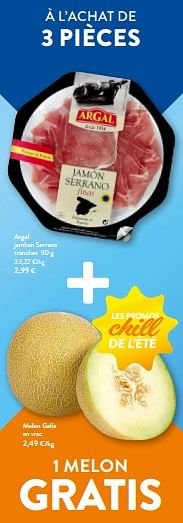 Promotions Argal jambon serrano tranches - Argal - Valide de 26/07/2023 à 08/08/2023 chez OKay