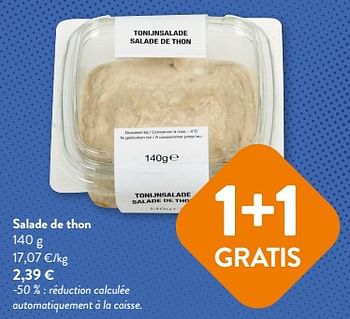 Promotions Salade de thon - Huismerk - Okay Buurtwinkels - Valide de 26/07/2023 à 08/08/2023 chez OKay