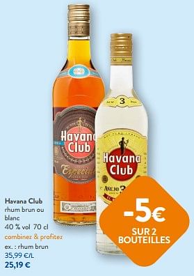 Promotions Havana club rhum brun - Havana club - Valide de 26/07/2023 à 08/08/2023 chez OKay