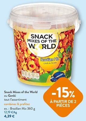 Promotions Snack mixes of the world brazilian mix - Snack Mixes of the World - Valide de 26/07/2023 à 08/08/2023 chez OKay