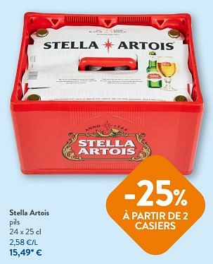Promotions Stella artois pils - Stella Artois - Valide de 26/07/2023 à 08/08/2023 chez OKay