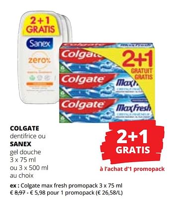 Promotions Colgate max fresh promopack - Colgate - Valide de 27/07/2023 à 09/08/2023 chez Spar (Colruytgroup)