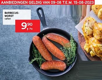 Promoties Barbecueworst - Huismerk - Alvo - Geldig van 09/08/2023 tot 15/08/2023 bij Alvo