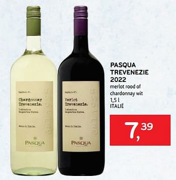 Promoties Pasqua trevenezie 2022 merlot rood of chardonnay wit - Rode wijnen - Geldig van 09/08/2023 tot 22/08/2023 bij Alvo