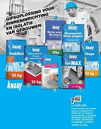 Promoties Chape - Knauf - Geldig van 13/07/2023 tot 13/08/2023 bij HandyHome