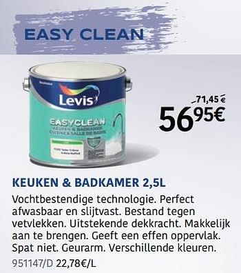 Promoties Easy clean keuken + badkamer - Levis - Geldig van 13/07/2023 tot 13/08/2023 bij HandyHome