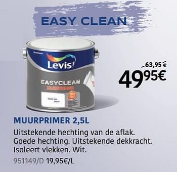 Promoties Easy clean muurprimer - Levis - Geldig van 13/07/2023 tot 13/08/2023 bij HandyHome
