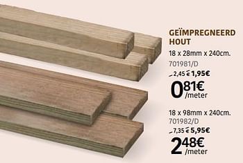 Promoties Geïmpregneerd hout - CanDo - Geldig van 13/07/2023 tot 13/08/2023 bij HandyHome