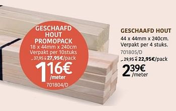 Promoties Geschaafd hout - CanDo - Geldig van 13/07/2023 tot 13/08/2023 bij HandyHome