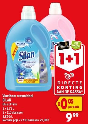 Promoties Vloeibaar wasmiddel silan - Silan - Geldig van 26/07/2023 tot 01/08/2023 bij Smatch