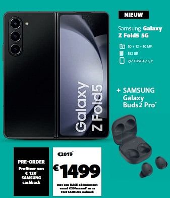 Promotions Samsung galaxy z fold5 5g - Samsung - Valide de 26/07/2023 à 31/07/2023 chez Base
