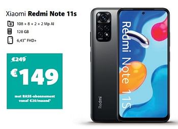 Promotions Xiaomi redmi note 11s - Xiaomi - Valide de 26/07/2023 à 31/07/2023 chez Base