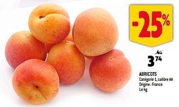 Promotions Abricots - Produit Maison - Smatch - Valide de 26/07/2023 à 01/08/2023 chez Smatch