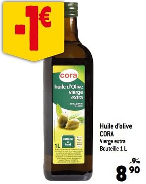 Promotions Huile d’olive cora - Produit Maison - Louis Delhaize - Valide de 26/07/2023 à 01/08/2023 chez Louis Delhaize