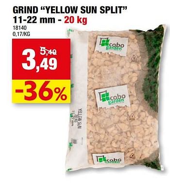 Promoties Grind yellow sun split - Cobo Garden - Geldig van 26/07/2023 tot 06/08/2023 bij Hubo