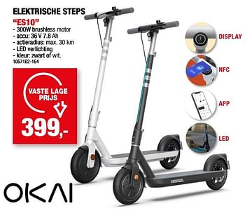 Promotions Okai elektrische steps es10 - Okai - Valide de 26/07/2023 à 06/08/2023 chez Hubo