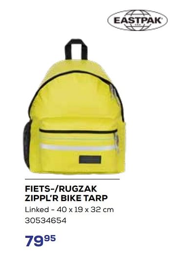 Promoties Fiets--rugzak zippl’r bike tarp - Eastpak - Geldig van 01/08/2023 tot 13/09/2023 bij Supra Bazar