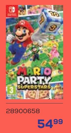 Promoties Mario party superstars - Nintendo - Geldig van 01/08/2023 tot 13/09/2023 bij Supra Bazar