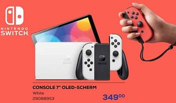 Promoties Nintendo console 7`` oled-scherm - Nintendo - Geldig van 01/08/2023 tot 13/09/2023 bij Supra Bazar