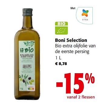 Promoties Boni selection bio extra olijfolie van de eerste persing - Boni - Geldig van 26/07/2023 tot 08/08/2023 bij Colruyt