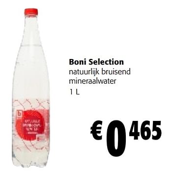 Promoties Boni selection natuurlijk bruisend mineraalwater - Boni - Geldig van 26/07/2023 tot 08/08/2023 bij Colruyt