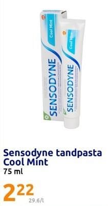 Promoties Sensodyne tandpasta cool mint - Sensodyne - Geldig van 26/07/2023 tot 01/08/2023 bij Action