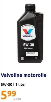 Promoties Valvoline motorolie - Valvoline - Geldig van 26/07/2023 tot 01/08/2023 bij Action