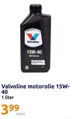 Promoties Valvoline motorolie 15w- 40 - Valvoline - Geldig van 26/07/2023 tot 01/08/2023 bij Action