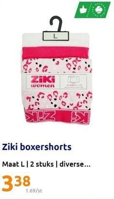 Promoties Ziki boxershorts - Ziki - Geldig van 26/07/2023 tot 01/08/2023 bij Action