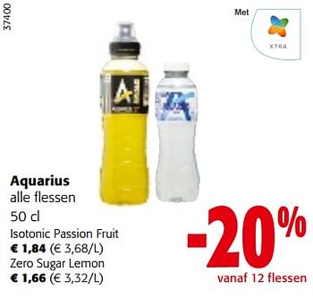 Promoties Aquarius alle flessen - Aquarius - Geldig van 26/07/2023 tot 08/08/2023 bij Colruyt