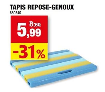 Promoties Tapis repose-genoux - Huismerk - Hubo  - Geldig van 26/07/2023 tot 06/08/2023 bij Hubo