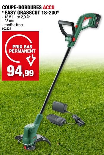 Promotions Bosch coupe-bordures accu easy grasscut 18-230 - Bosch - Valide de 26/07/2023 à 06/08/2023 chez Hubo