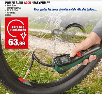 Promotions Bosch pompe à air accu easypump - Bosch - Valide de 26/07/2023 à 06/08/2023 chez Hubo