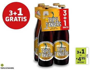 Promotions Triple d’anvers - Triple D'Anvers - Valide de 28/07/2023 à 10/08/2023 chez BelBev