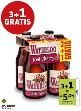 Promoties Waterloo red cherry - Waterloo - Geldig van 28/07/2023 tot 10/08/2023 bij BelBev