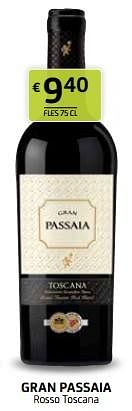 Promotions Gran passaia rosso toscana - Vins rouges - Valide de 28/07/2023 à 10/08/2023 chez BelBev